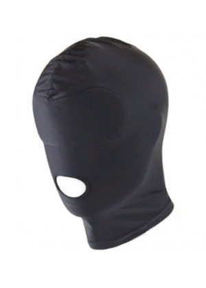 Маска-шлем с открытым ртом черная Д02012-2